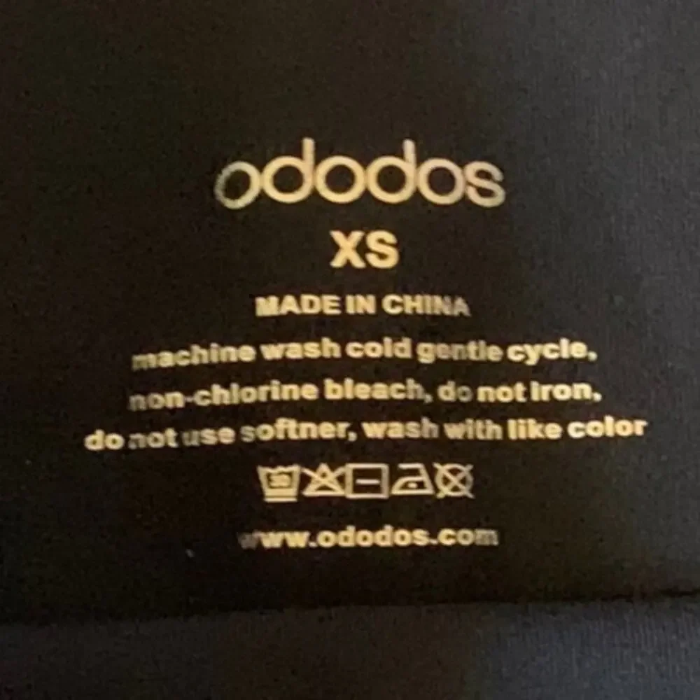 NWT Ododos Leggings High Waist 7/8 Length Activewear Black Size XS‎